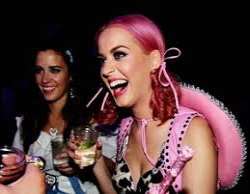 Katy Perry consuming alcohol